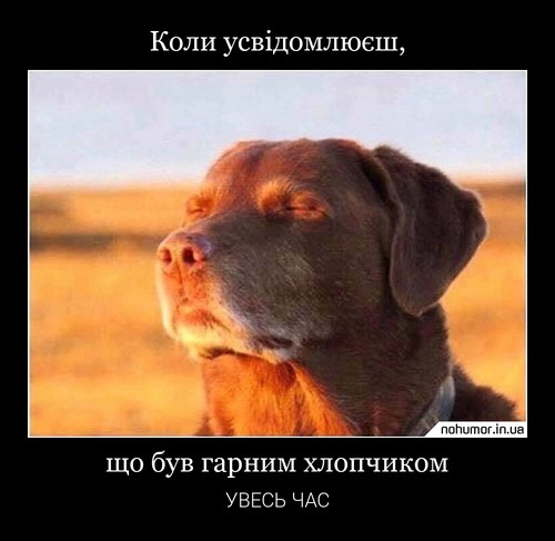 Коли усвідомлюєш,
що був гарним хлопчиком
УВЕСЬ ЧАС