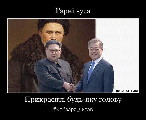 Гарні вуса
Прикрасять будь-яку голову
#Кобзаря_читав